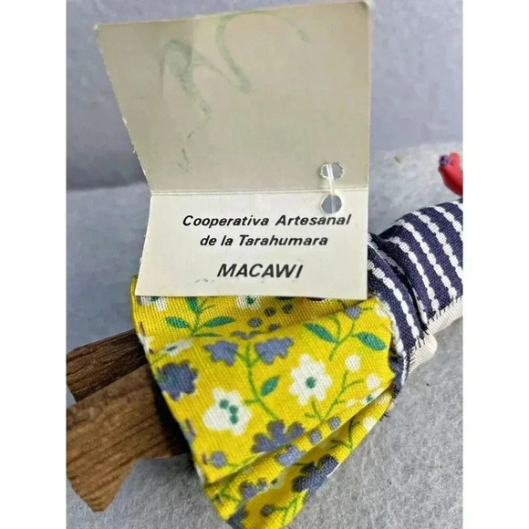 Tarahumara Wood Doll Mexican Folk Art Hand Carved - Picture 4 of 7